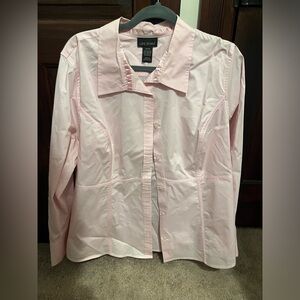 Lane Bryant light pink dress blouse